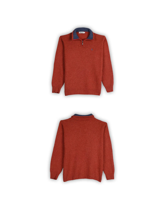 BONDE ORIGINALE QUARTER-ZIP WOOL KNIT - XL