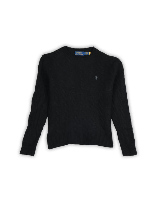 POLO RALPH LAUREN WOMEN'S WOOL CABLE KNIT - XS
