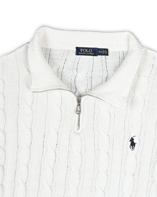 POLO RALPH LAUREN VINTAGE CABLE KNIT SWEATER - XXL
