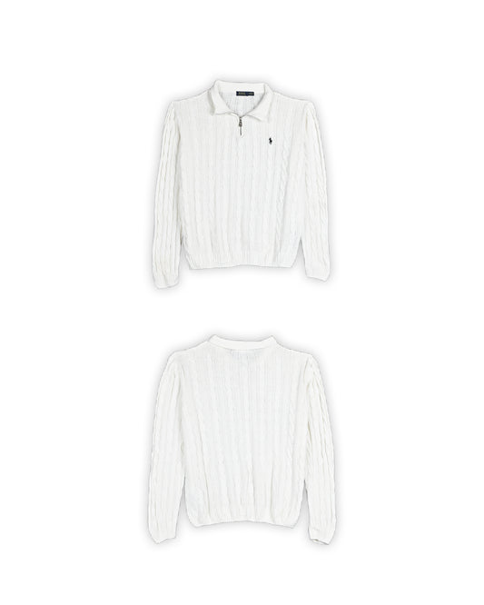 POLO RALPH LAUREN VINTAGE CABLE KNIT SWEATER - XXL