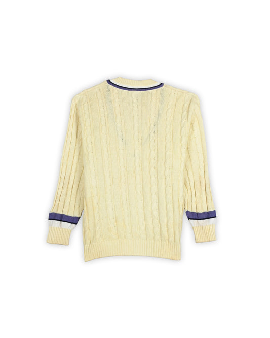 LACOSTE CABLE KNIT SWEATER - S