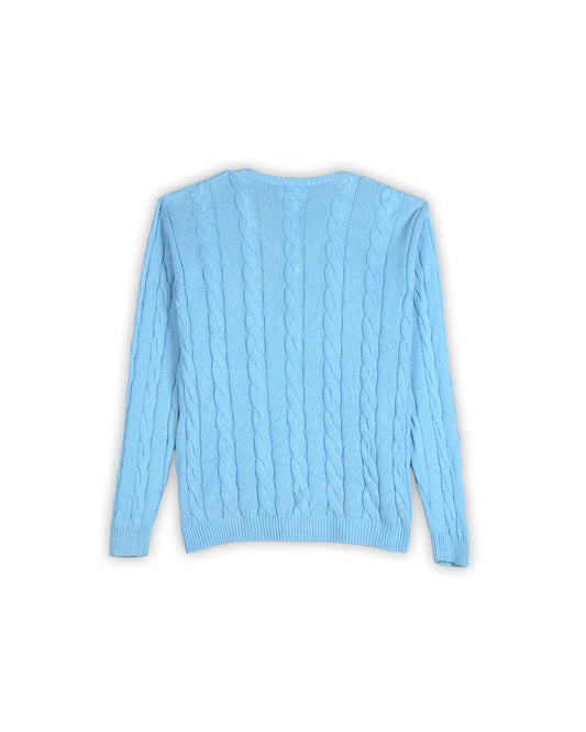 LACOSTE CABLE KNIT SWEATER - L