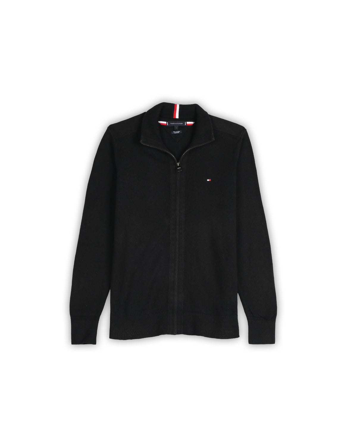TOMMY HILFIGER ZIPPER SWEATER - S