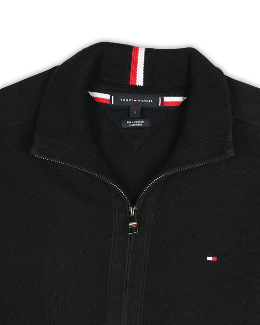 TOMMY HILFIGER ZIPPER SWEATER - S
