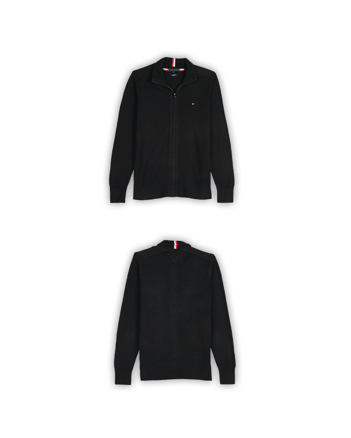 TOMMY HILFIGER ZIPPER SWEATER - S