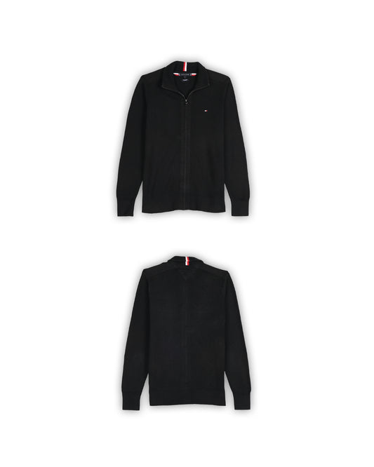 TOMMY HILFIGER ZIPPER SWEATER - S
