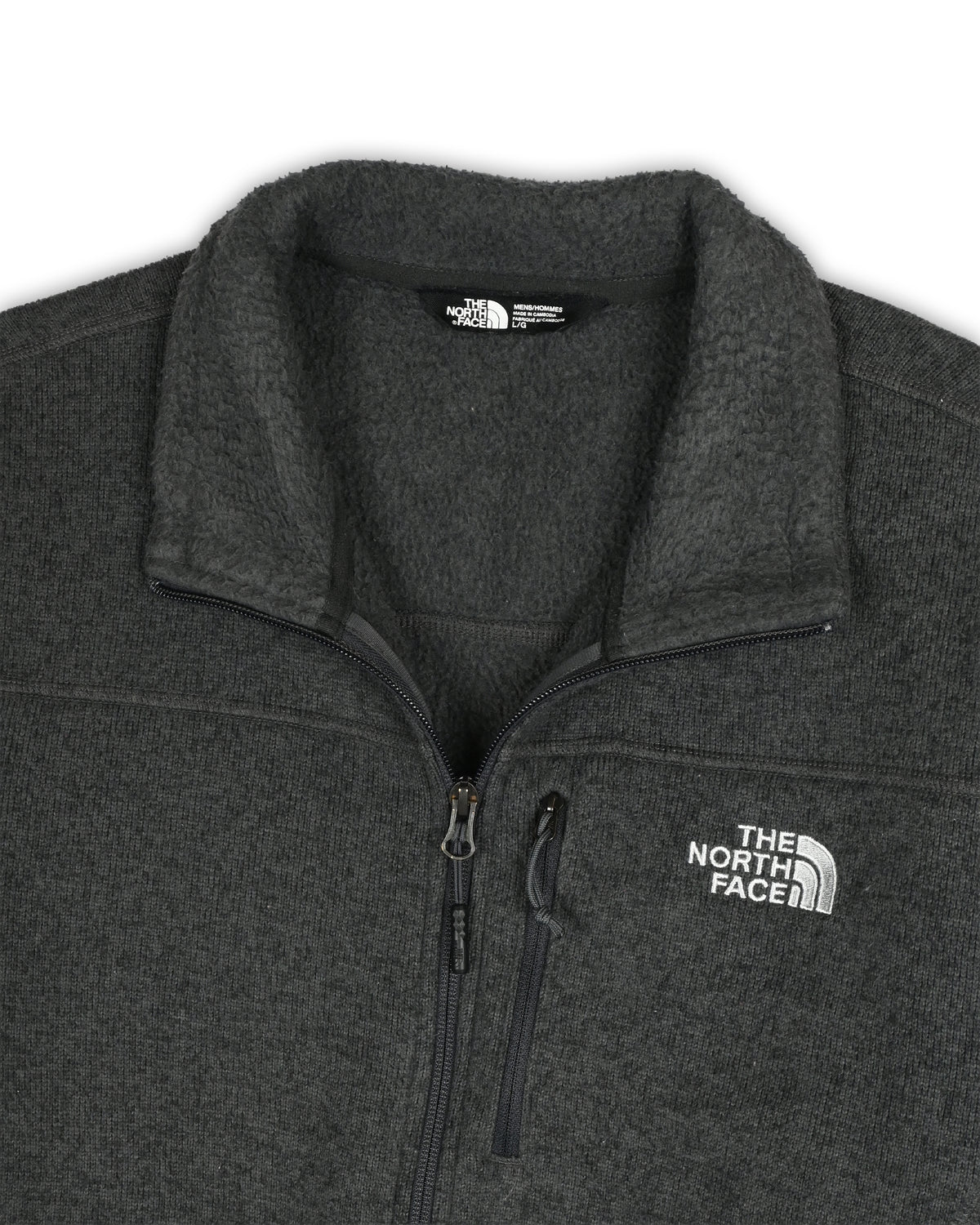 THE NORTH FACE ZIP-UP SWEATER - L