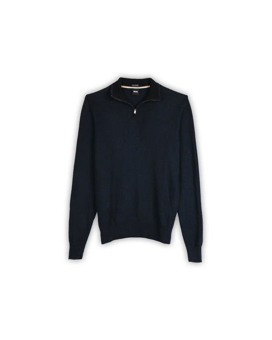 BOSS QUARTER-ZIP KNIT - M