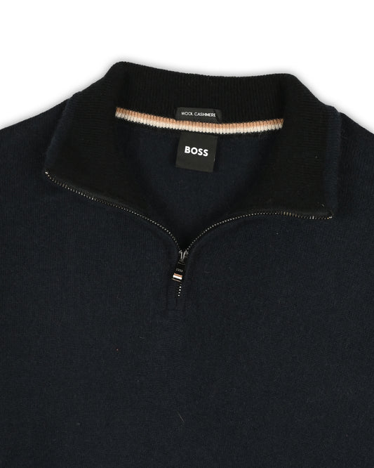 BOSS QUARTER-ZIP KNIT - M