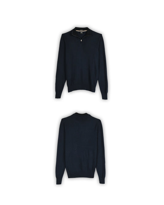 BOSS QUARTER-ZIP KNIT - M