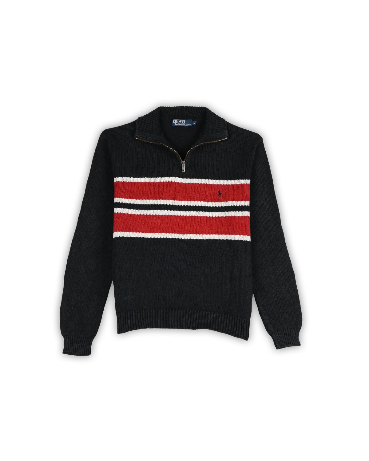 POLO RALPH LAUREN QUARTER-ZIP KNIT - M