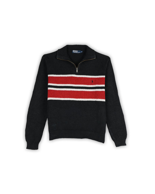 POLO RALPH LAUREN QUARTER-ZIP KNIT - M