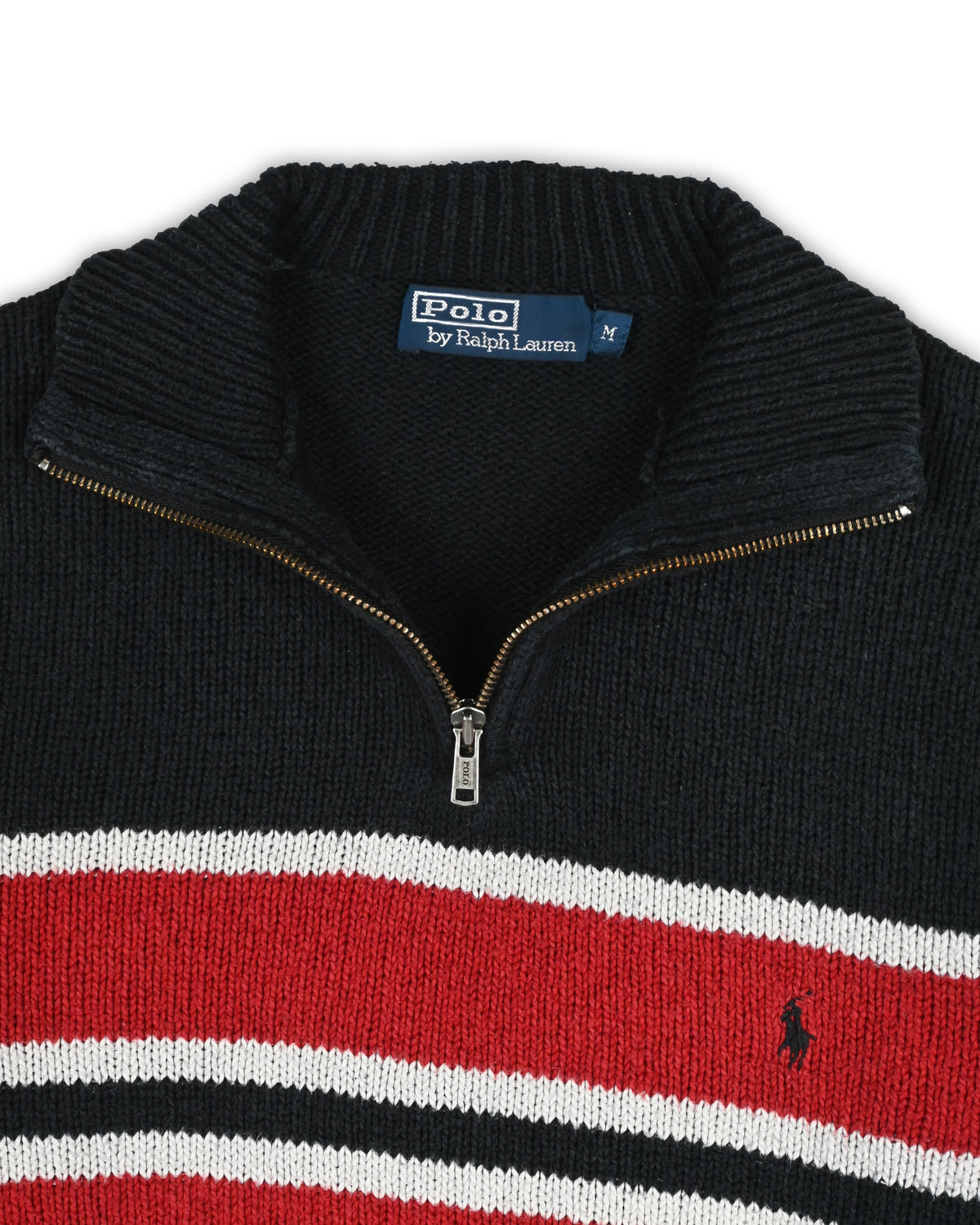 POLO RALPH LAUREN QUARTER-ZIP KNIT - M