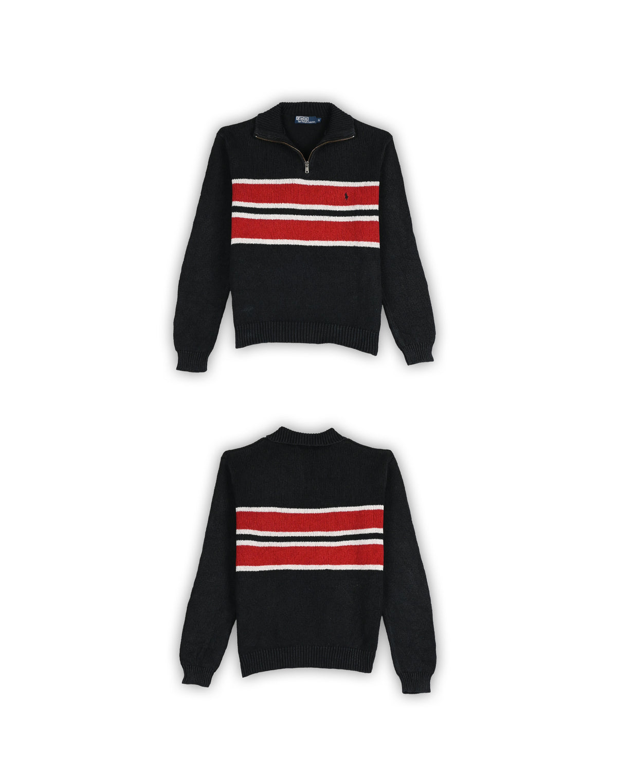 POLO RALPH LAUREN QUARTER-ZIP KNIT - M