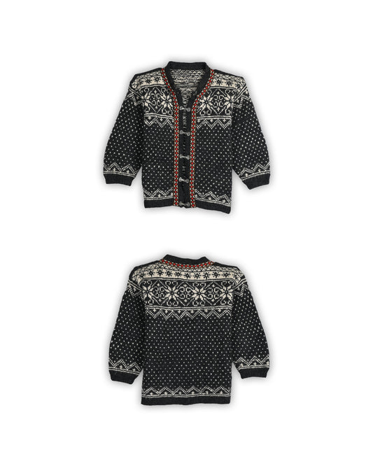 90'S NORWEGIAN WOOL CARDIGAN - M