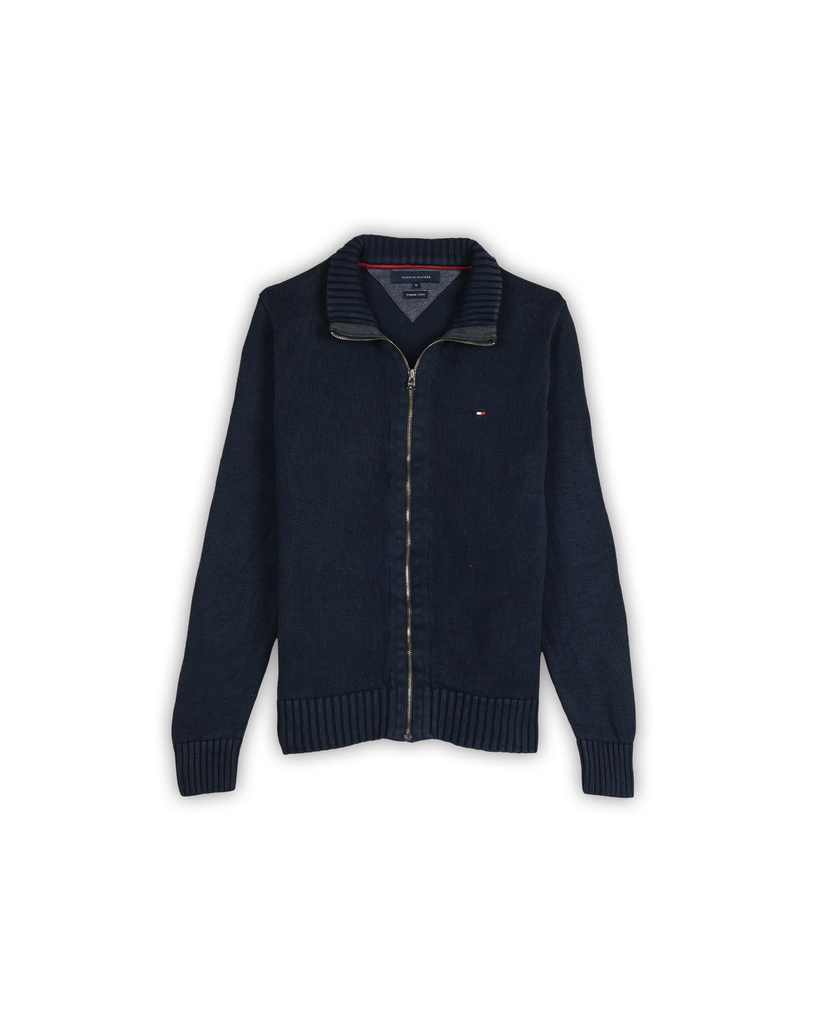 TOMMY HILFIGER ZIPPER SWEATER - M