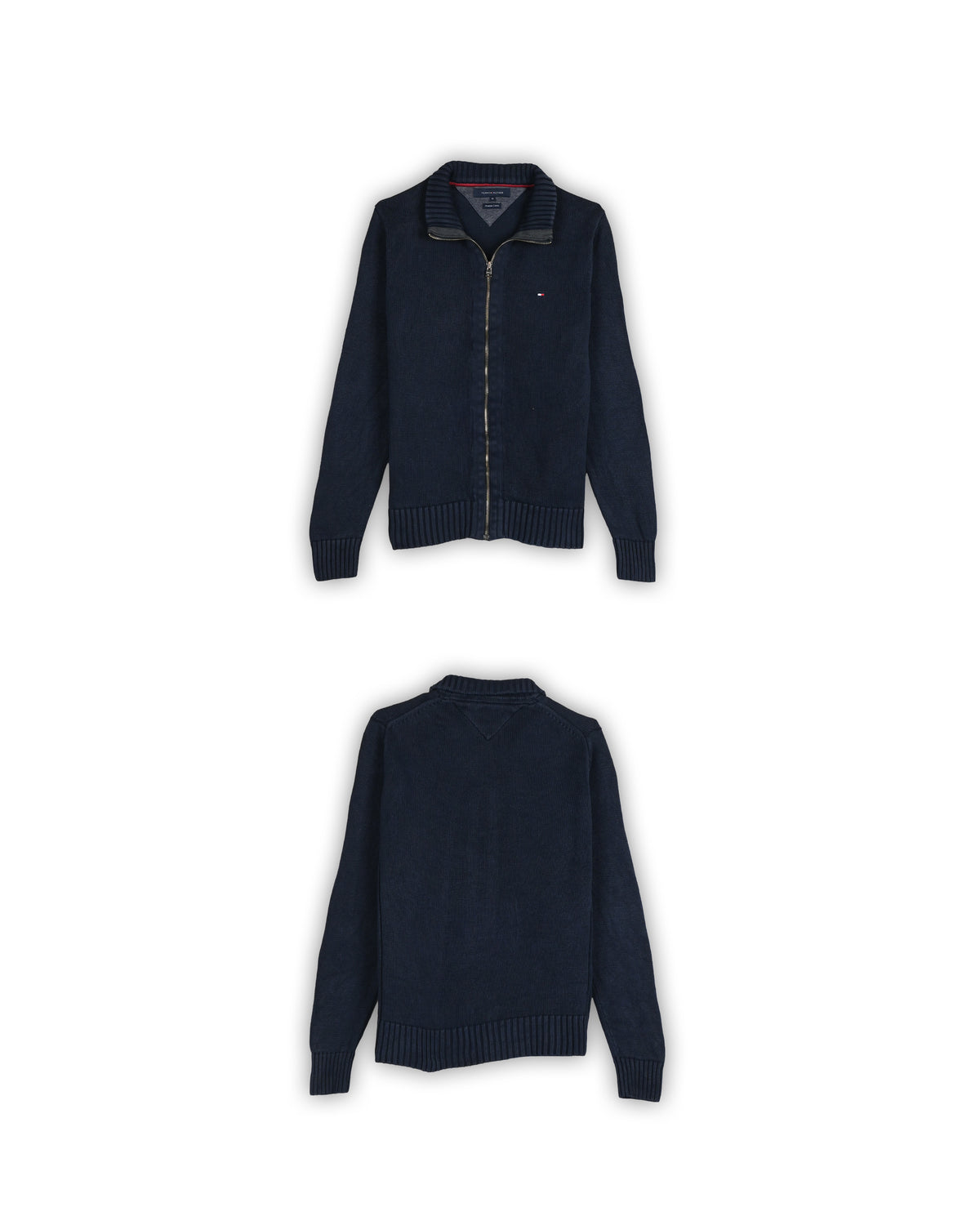 TOMMY HILFIGER ZIPPER SWEATER - M