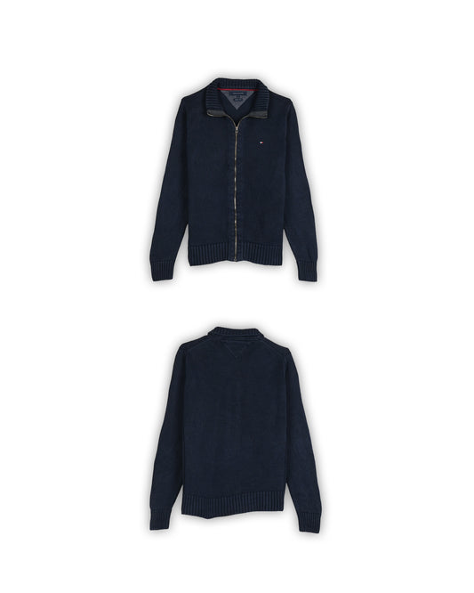 TOMMY HILFIGER ZIPPER SWEATER - M