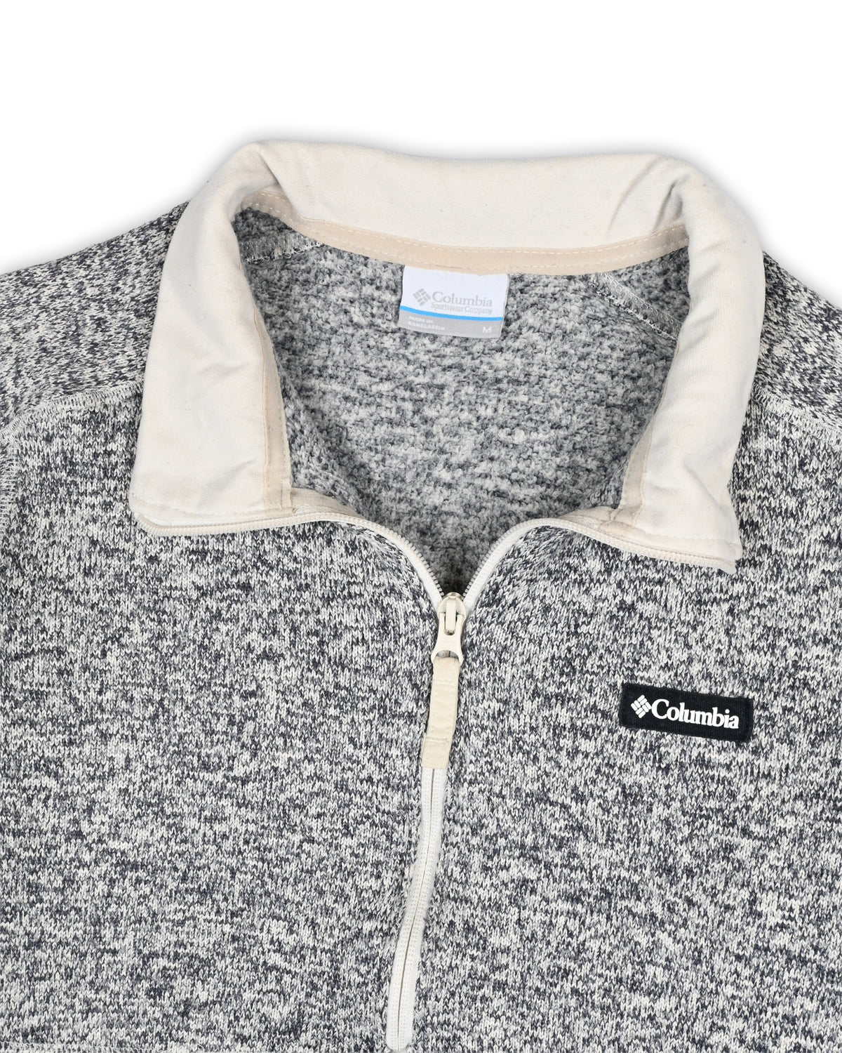 COLUMBIA QUARTER-ZIP KNIT - M