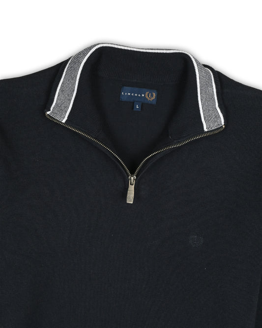 LINCOLN QUARTER-ZIP KNIT - L