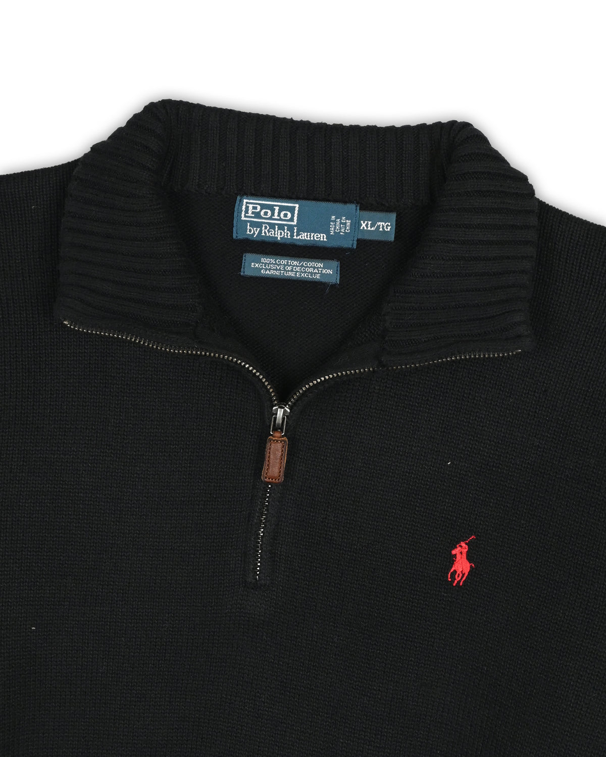 POLO RALPH LAUREN QUARTER-ZIP KNIT - XL