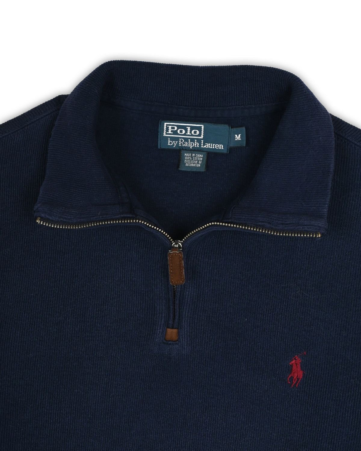 POLO RALPH LAUREN QUARTER-ZIP KNIT - M