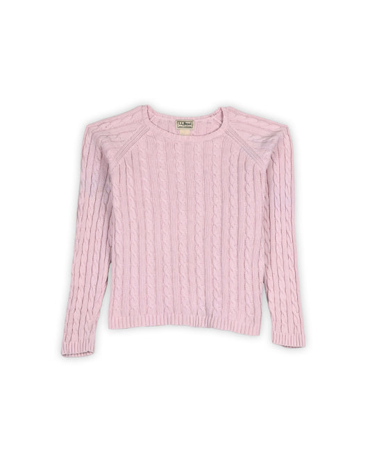 L.L.BEAN WOMEN'S CABLE KNIT - XS