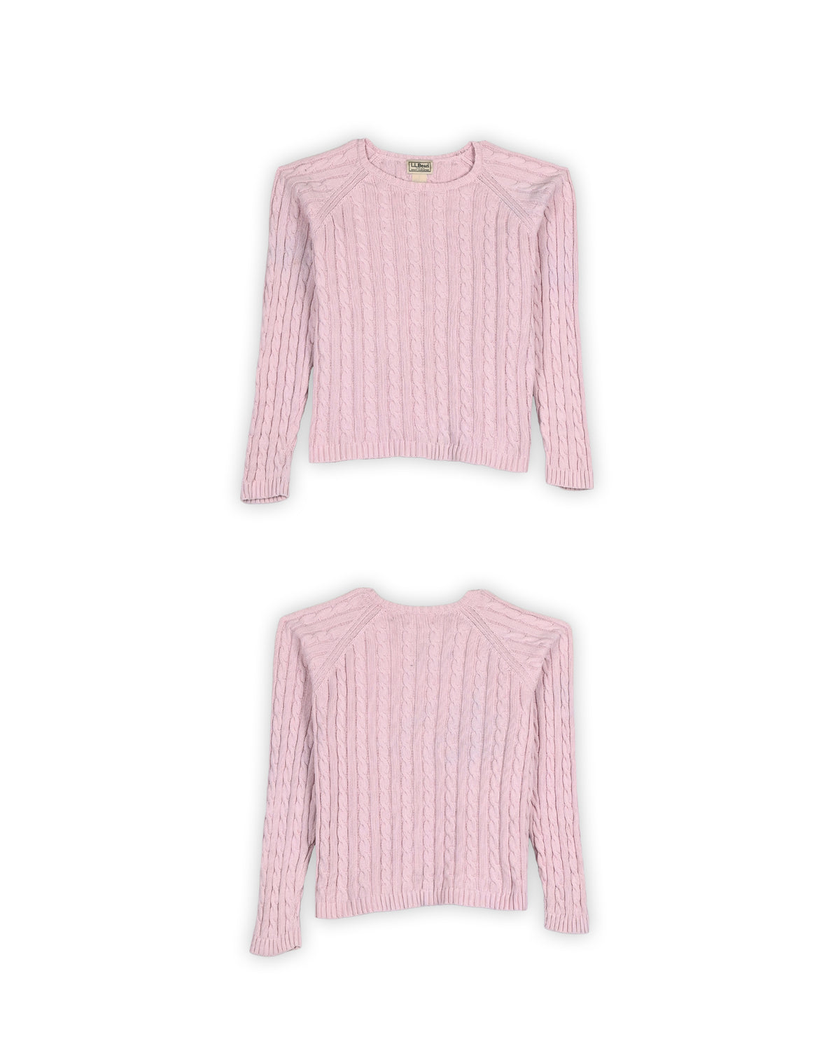 L.L.BEAN WOMEN'S CABLE KNIT - XS