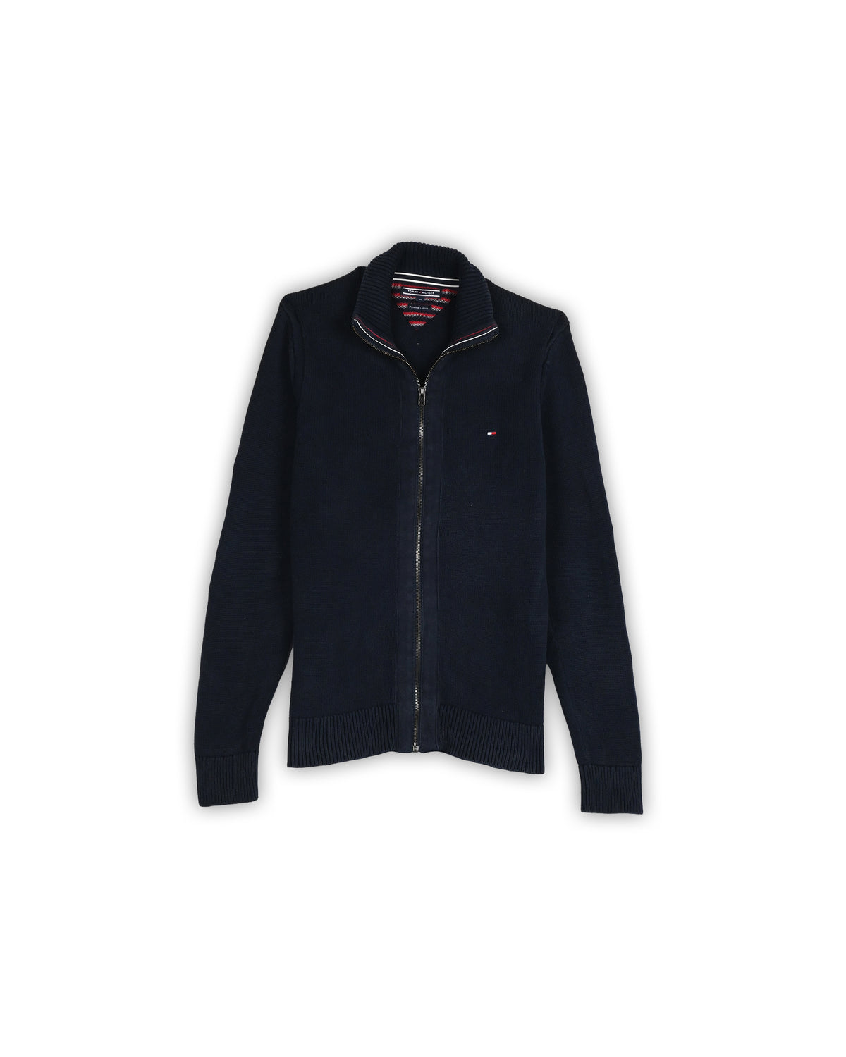 TOMMY HILFIGER FULL-ZIP SWEATER - M