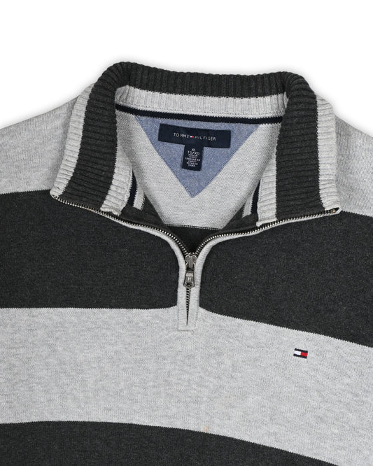 TOMMY HILFIGER QUARTER-ZIP KNIT - XL