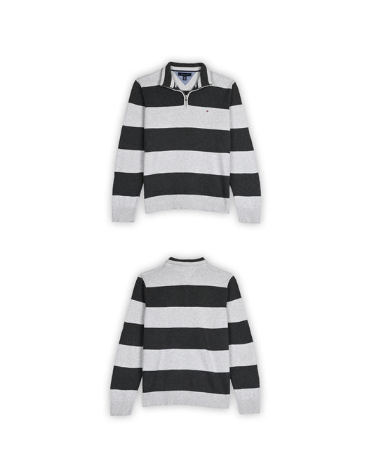 TOMMY HILFIGER QUARTER-ZIP KNIT - XL