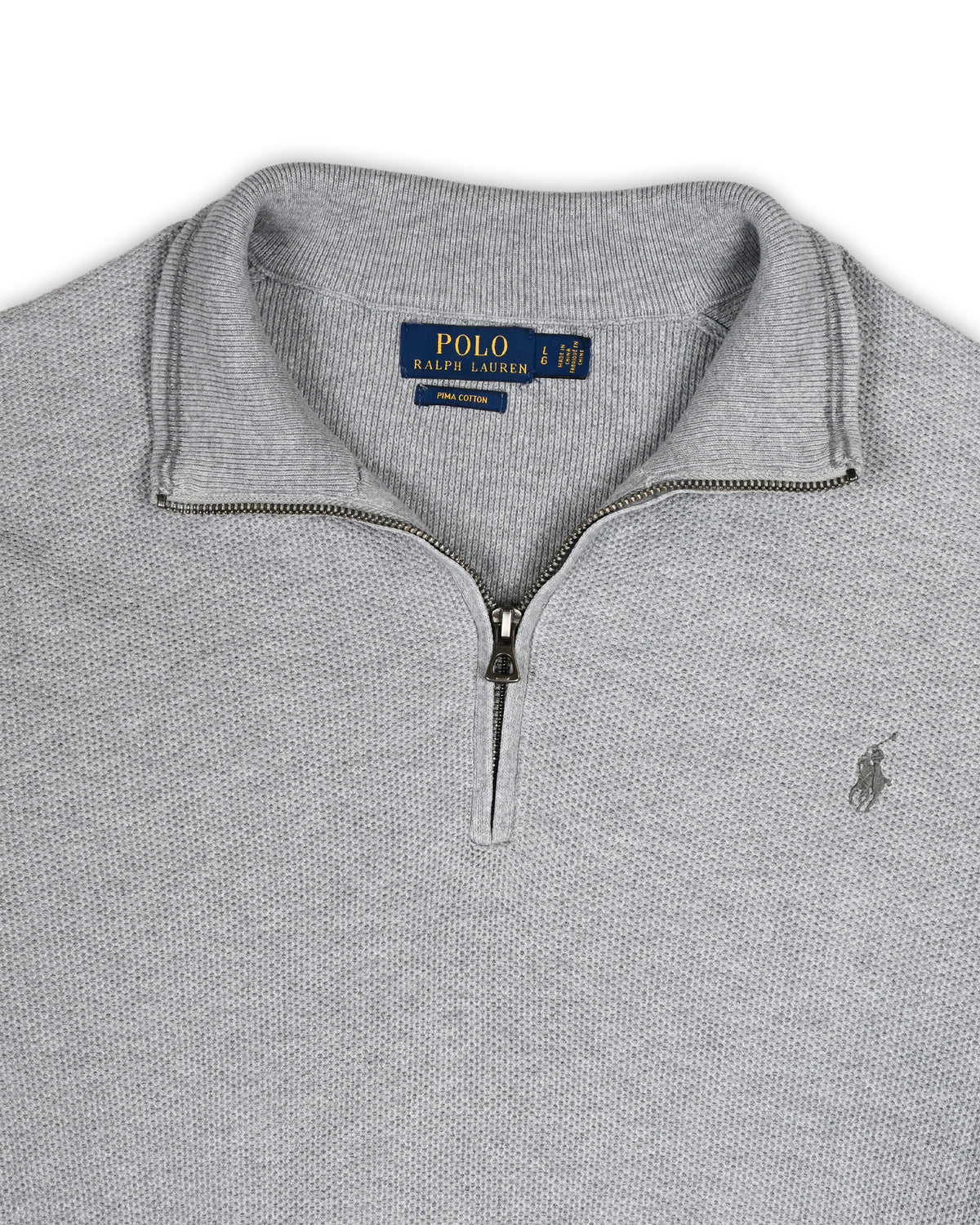 POLO RALPH LAUREN QUARTER-ZIP KNIT - L