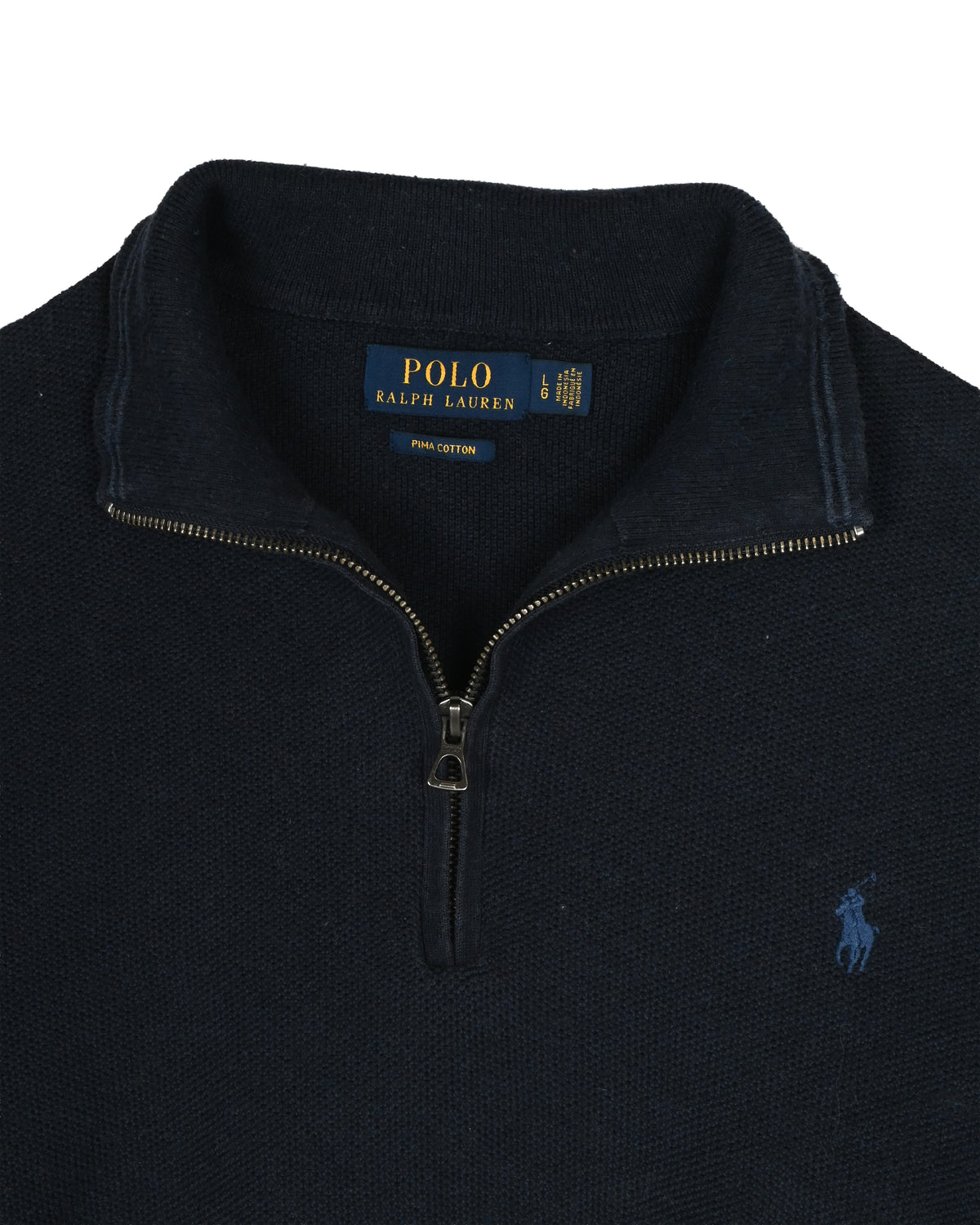 POLO RALPH LAUREN QUARTER-ZIP KNIT - L