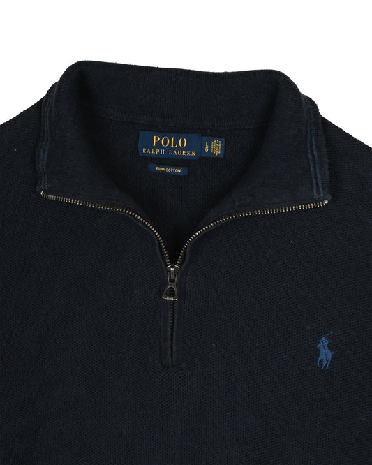 POLO RALPH LAUREN QUARTER-ZIP KNIT - L