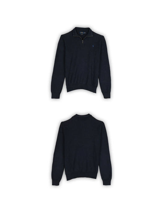 POLO RALPH LAUREN QUARTER-ZIP KNIT - L