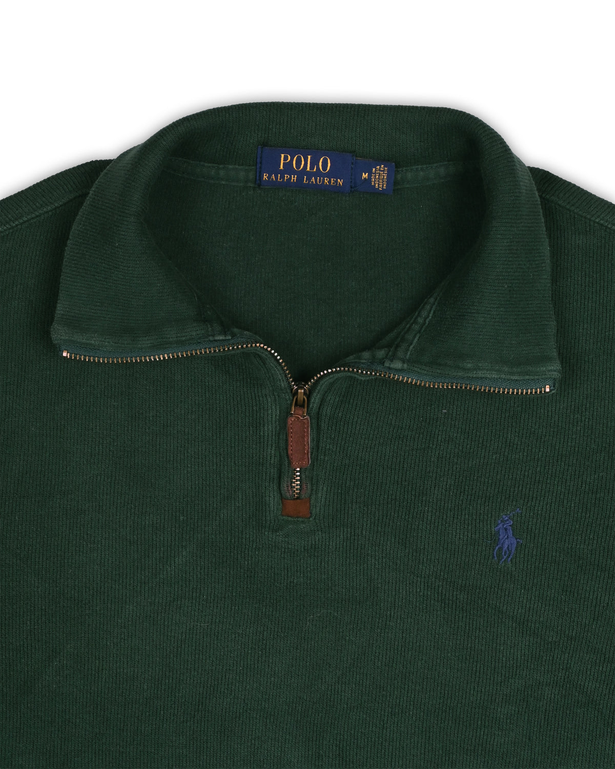POLO RALPH LAUREN QUARTER-ZIP KNIT - M