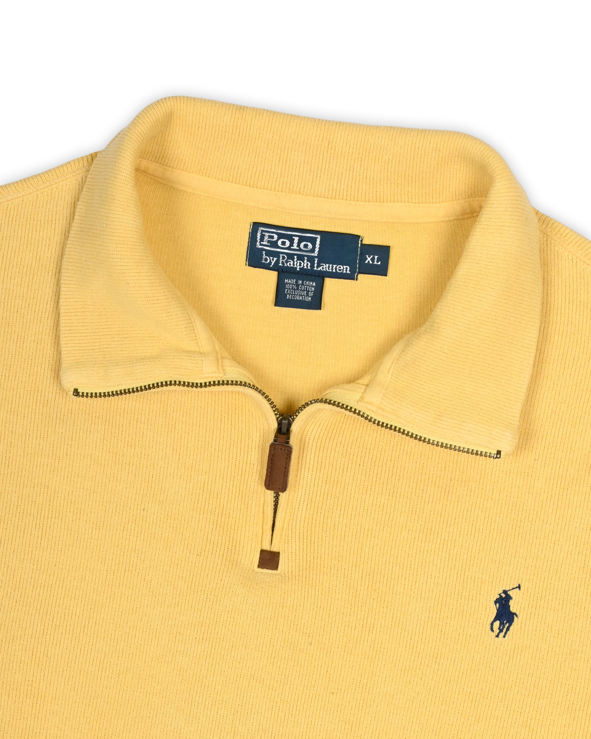 POLO RALPH LAUREN QUARTER-ZIP KNIT - XL