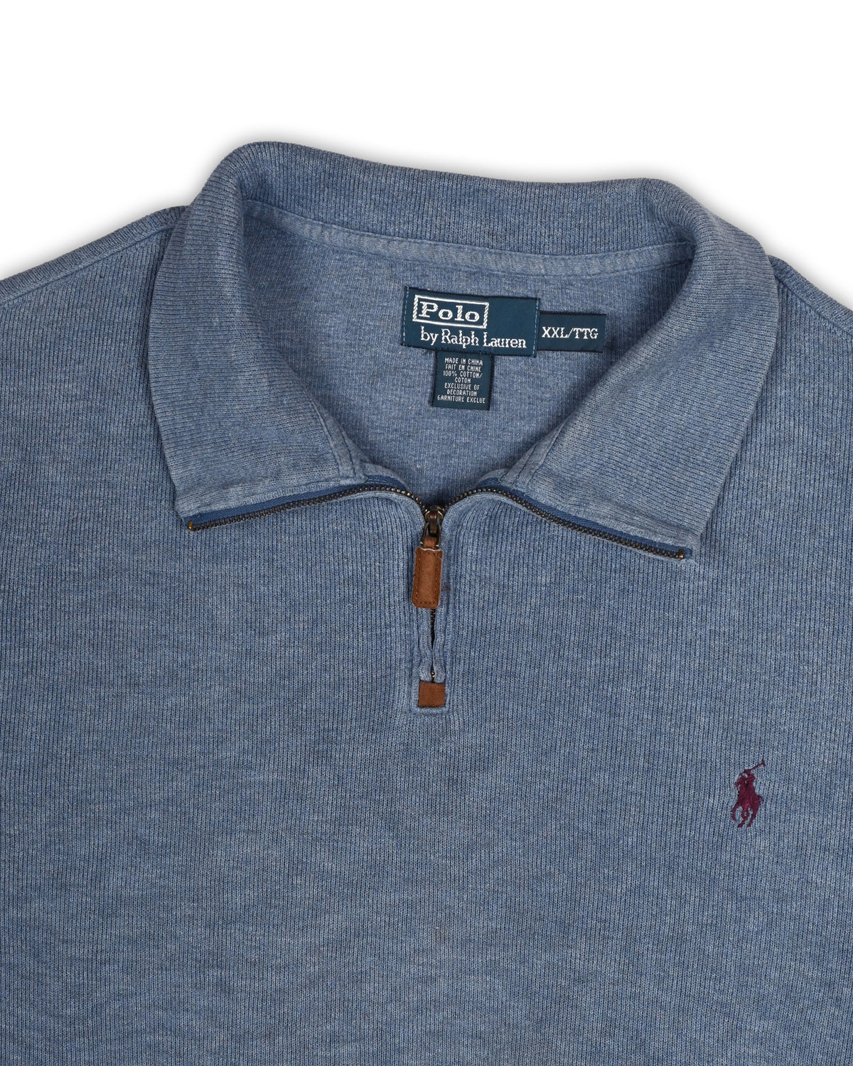 POLO RALPH LAUREN QUARTER-ZIP KNIT - XXL