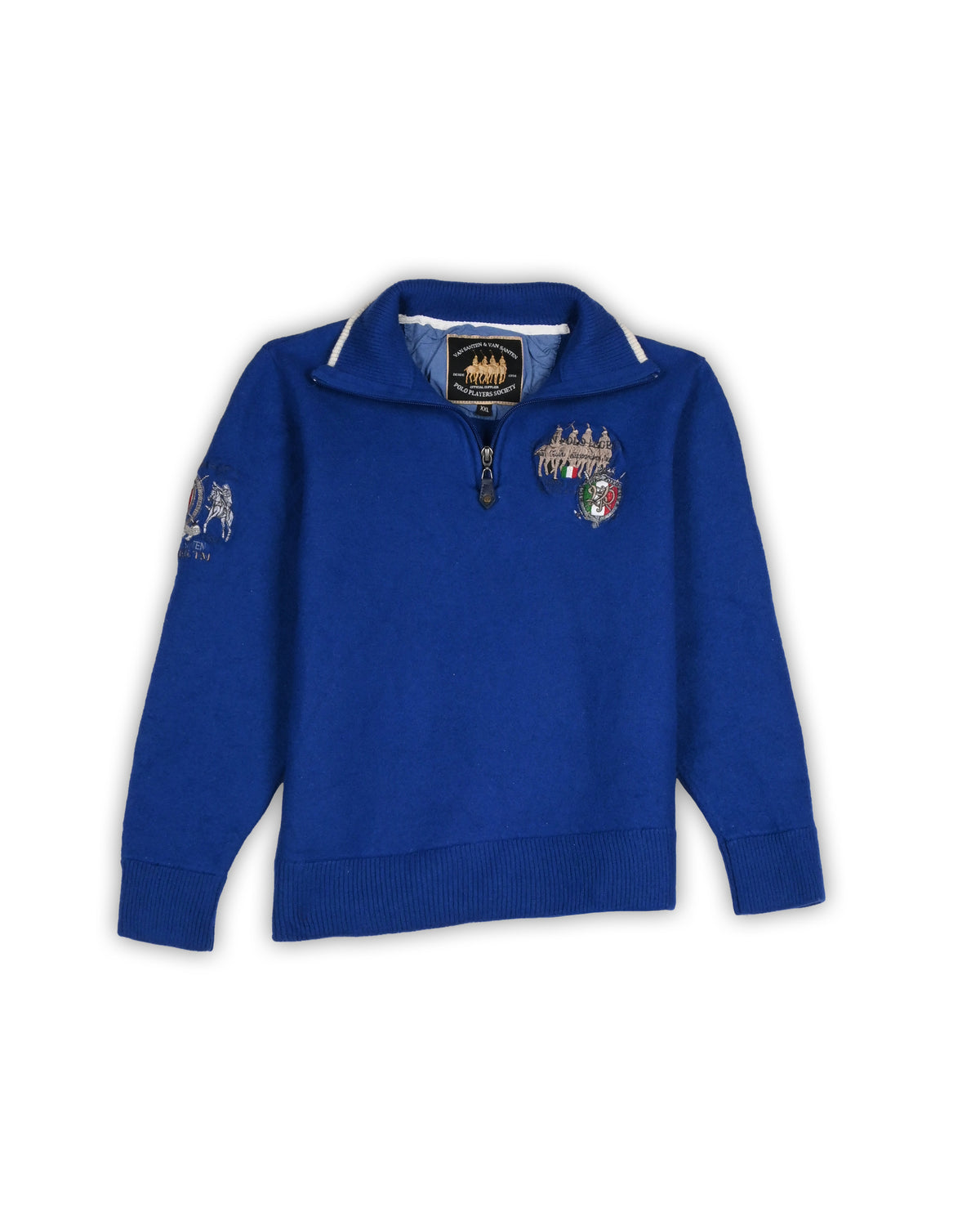 90'S VAN SANTEN POLO QUARTER-ZIP KNIT - XXL