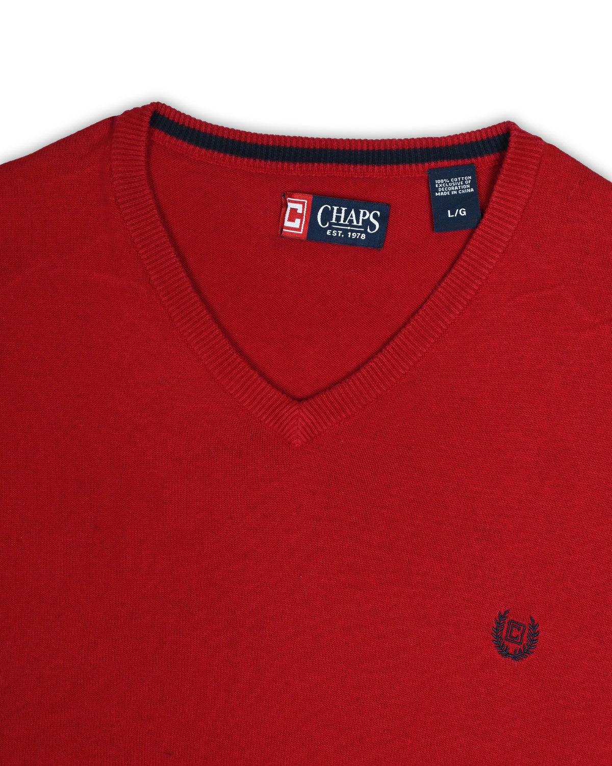 CHAPS SWEATER - L
