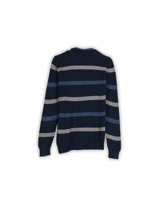 CHAPS QUARTER-ZIP KNIT - M