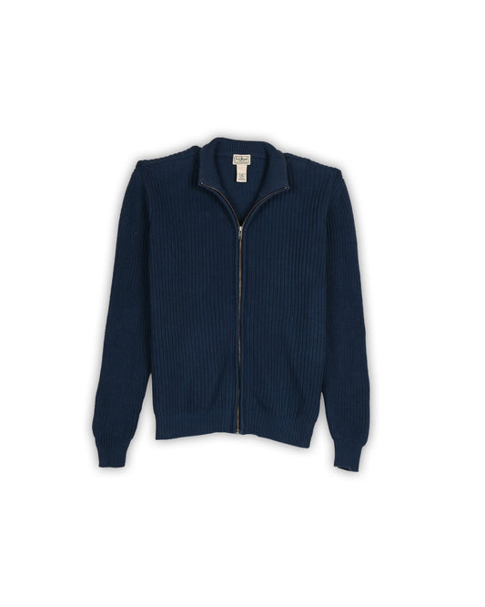 L.L.BEAN FULL-ZIP SWEATER - L