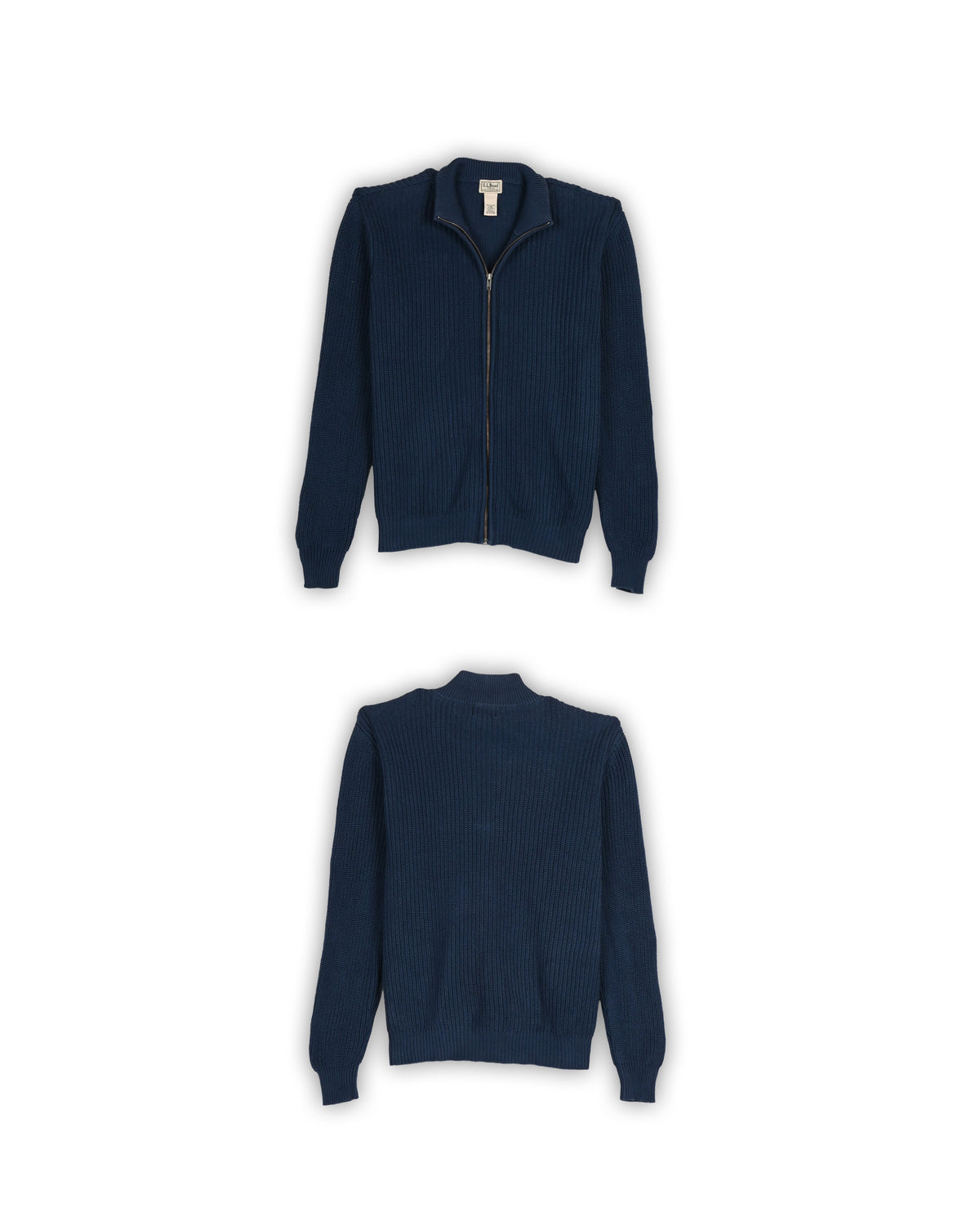 L.L.BEAN FULL-ZIP SWEATER - L