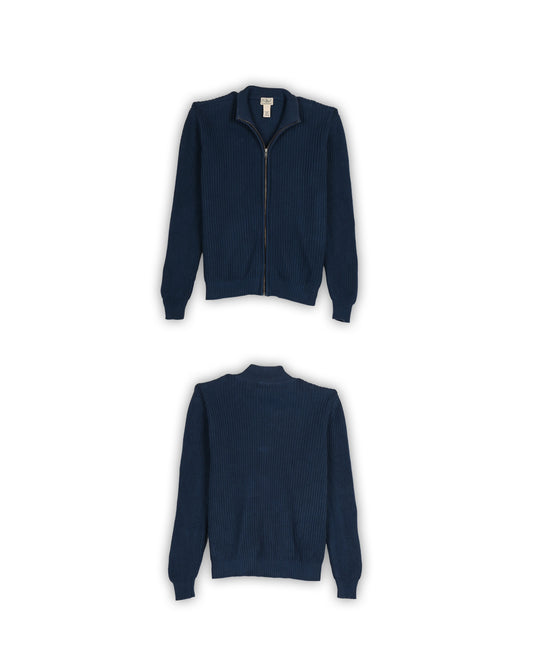 L.L.BEAN FULL-ZIP SWEATER - L