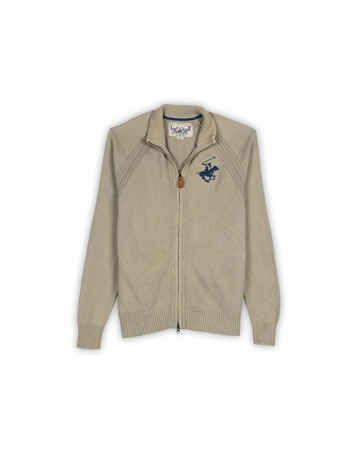 90'S BEVERLY HILLS POLO CLUB FULL-ZIP SWEATER - L
