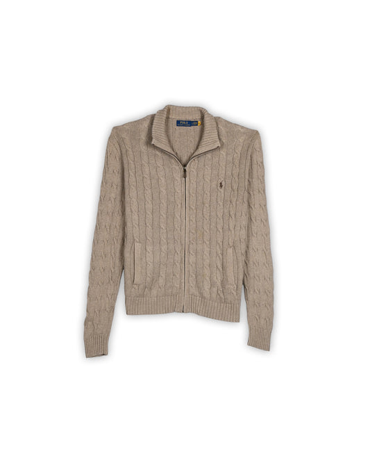 POLO RALPH LAUREN FULL-ZIP CABLE KNIT - L
