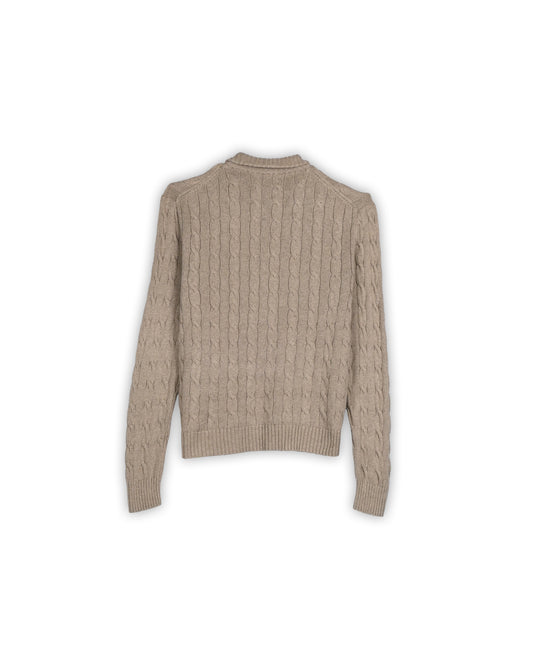 POLO RALPH LAUREN FULL-ZIP CABLE KNIT - L