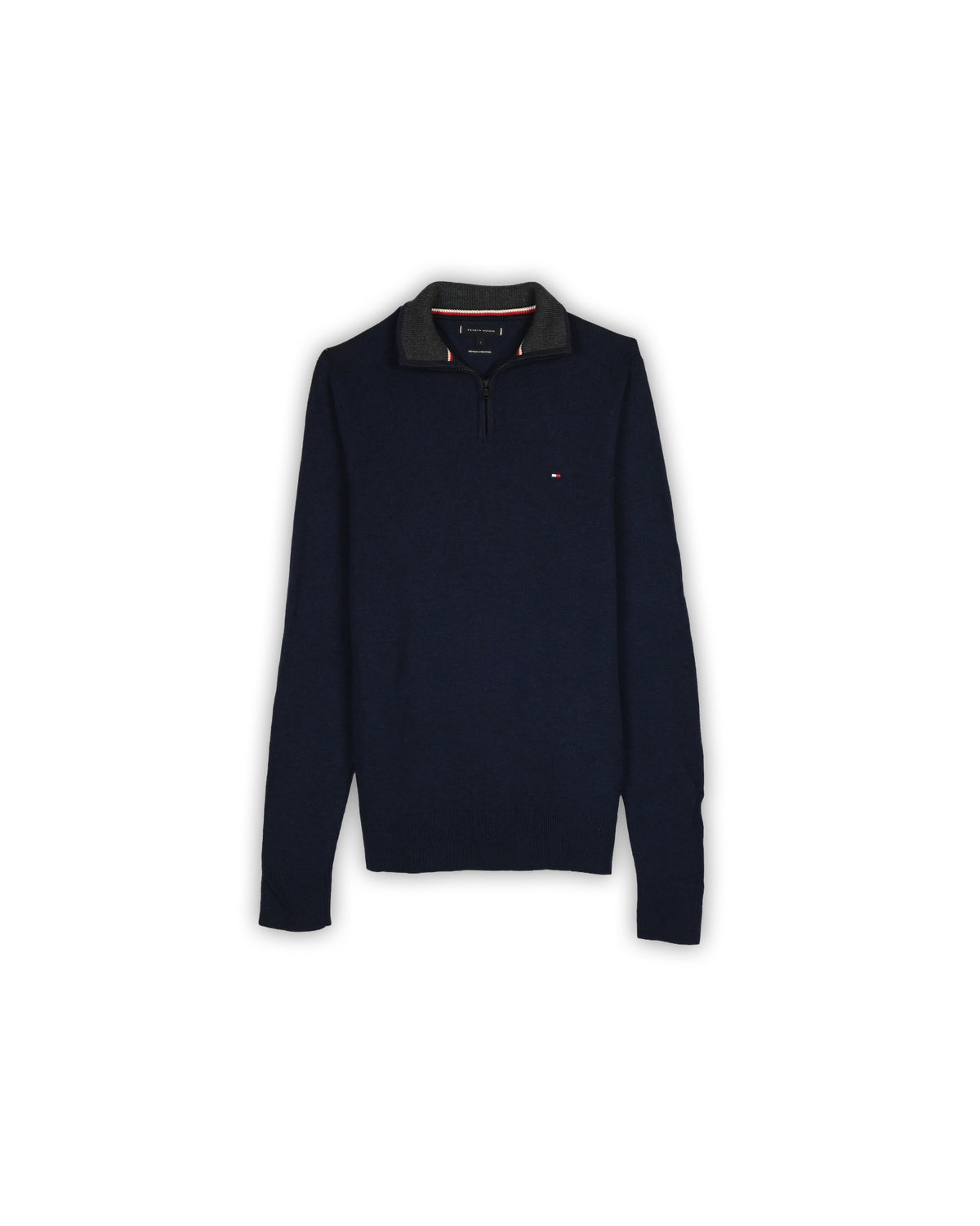 TOMMY HILFIGER QUARTER-ZIP KNIT - S