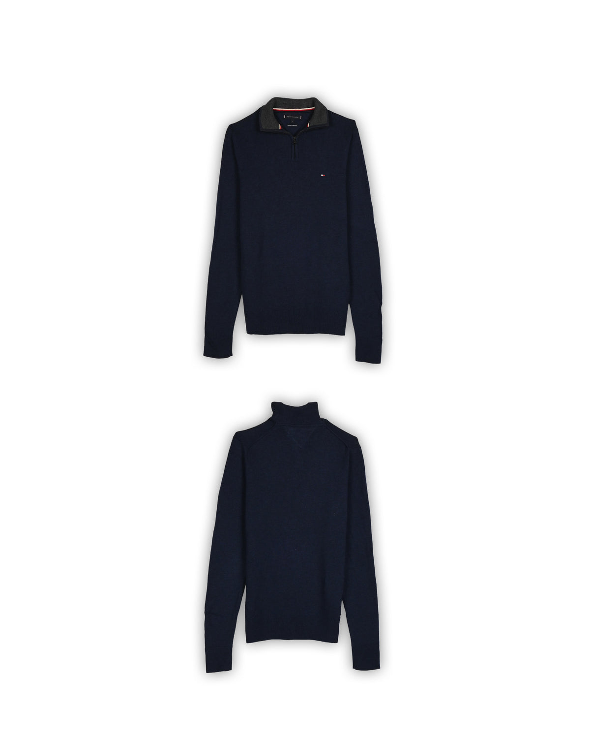 TOMMY HILFIGER QUARTER-ZIP KNIT - S