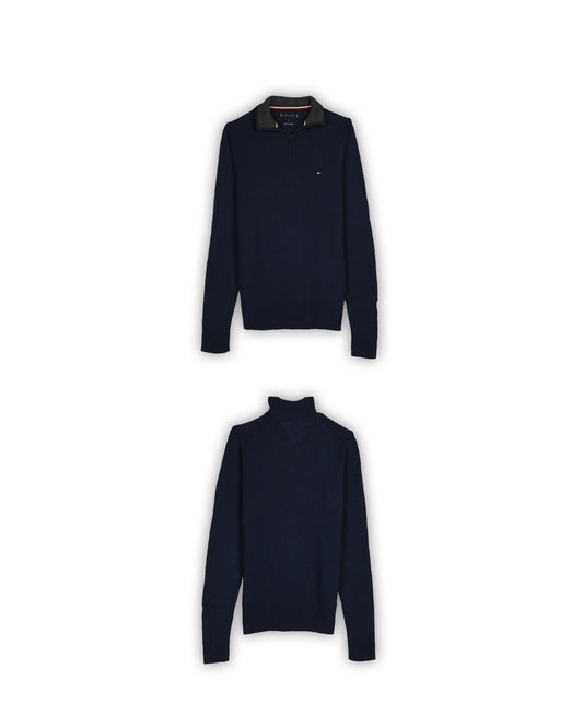 TOMMY HILFIGER QUARTER-ZIP KNIT - S